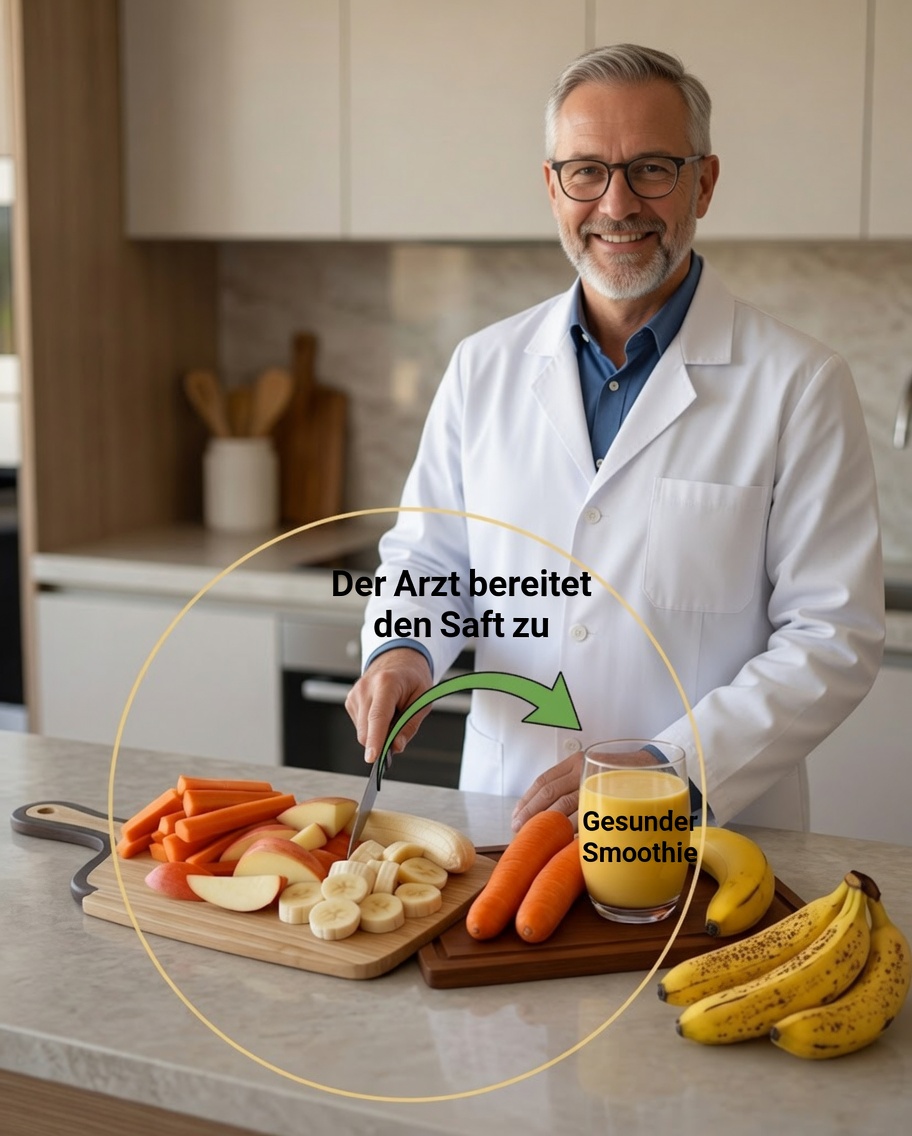 Karottensaft mit Banane: Das gesunde Rezept, das Ihre tägliche Energie verwandeln kann
