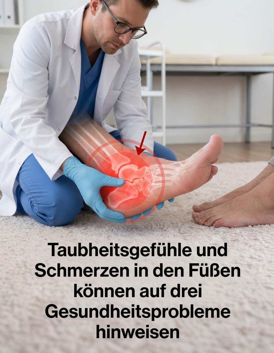 Taubheitsgefühl und Schmerzen in den Füßen: 3 Gesundheitsprobleme, die Sie nicht ignorieren sollten