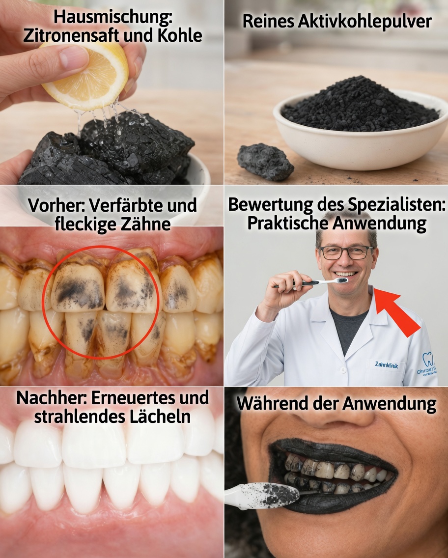 Zähne sicher aufhellen: Die Wahrheit über Aktivkohle und Zitrone (und was wirklich funktioniert)