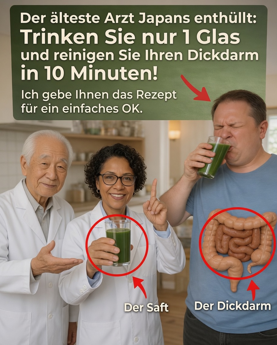 Trinken Sie jeden Tag ein Glas dieses natürlichen Rezepts zur Unterstützung der Darmgesundheit