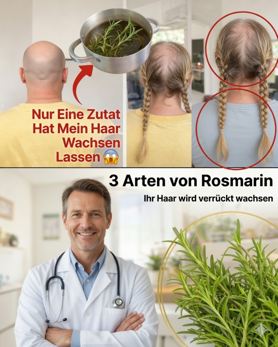 3 kraftvolle Möglichkeiten, Rosmarin zu verwenden, um dickeres und schneller wachsendes Haar zu bekommen